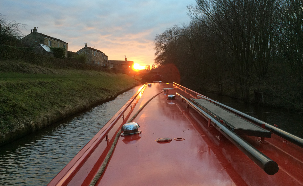 Sunset Over the Skipton waterways