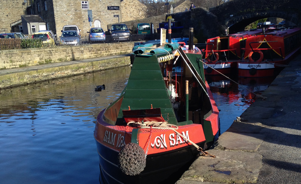 Sam Moored in skipton with Airton & Cray